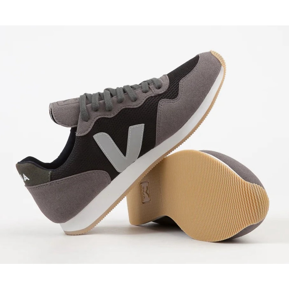 Veja Men's Athletic Sneakers in Black, Gray & Gum